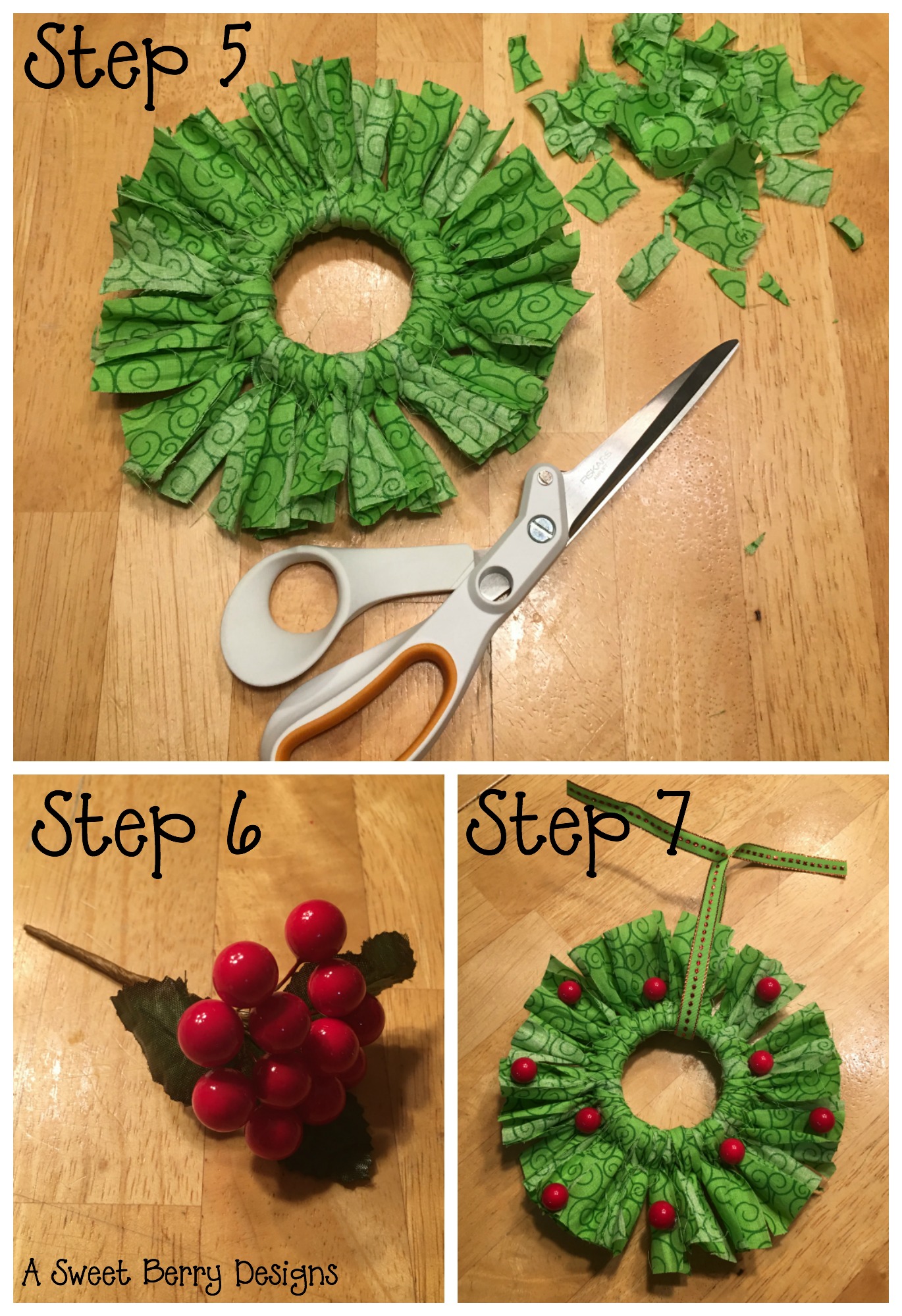 How to Make Mini Wreath Ornaments From Mason Jar Bands
