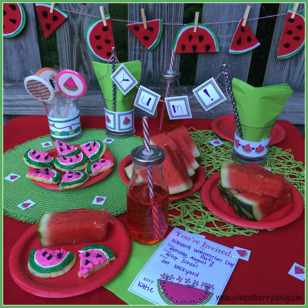 Kunin Felt Watermelon Banner | A Sweet Berry Designs Blog