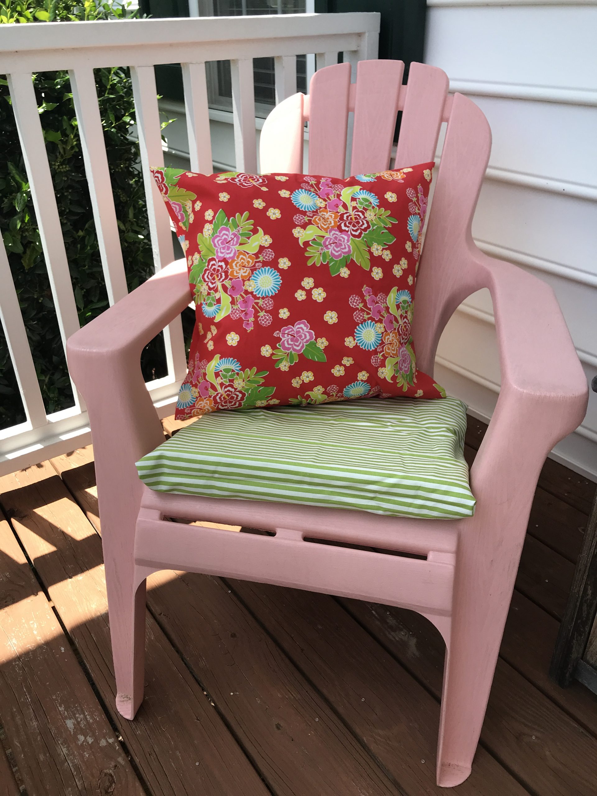 Chair with pillow and cushion | A Sweet Berry Designs Blog